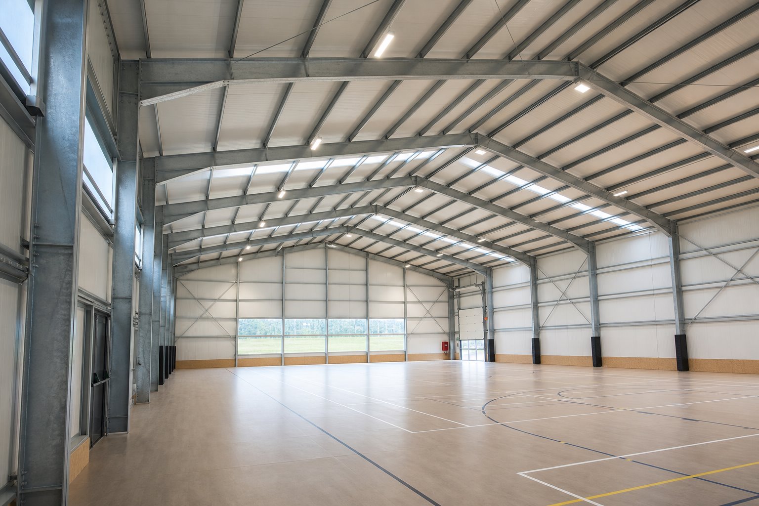 EKOHALL hafif çelik spor salonu yapısı